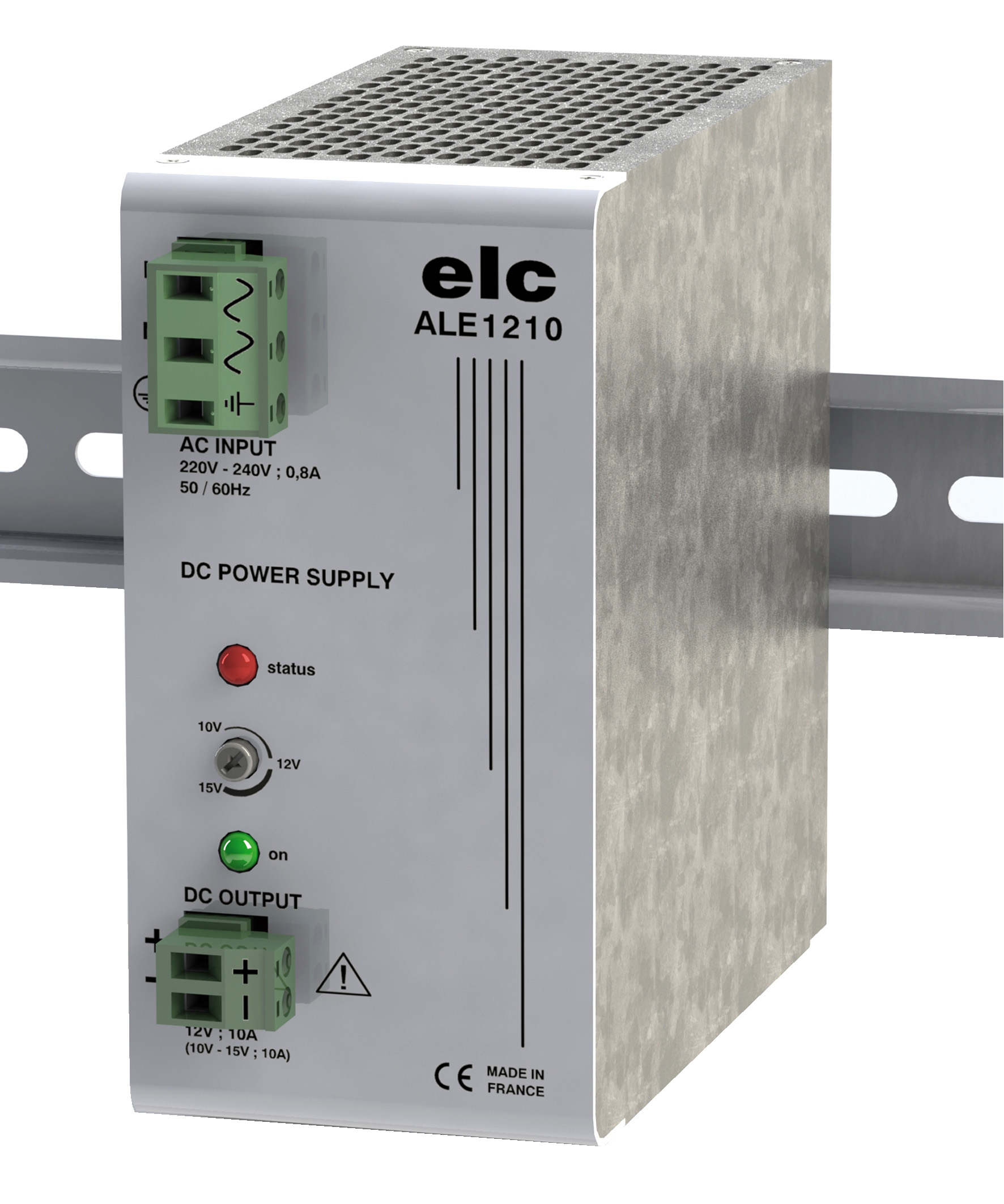 ELC ALE Switched Mode DIN Rail Power Supply 253V ac 15V dc, 10 A Output 150 W