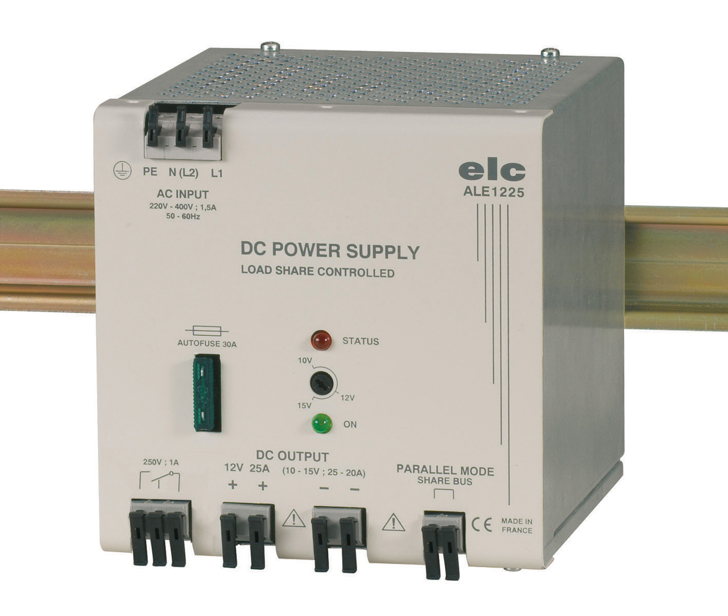 ELC ALE Backup System DIN Rail Power Supply 440V ac 15V dc, 25 A Output 300 W