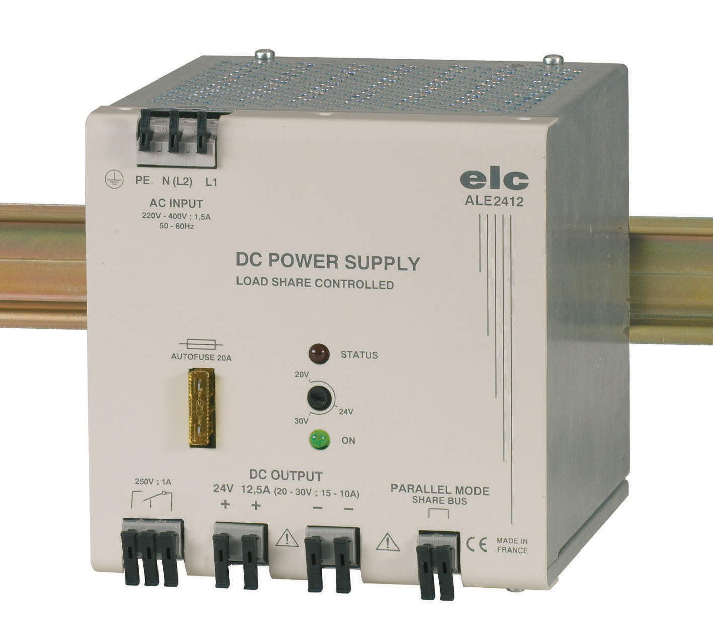 ELC ALE Switched Mode DIN Rail Power Supply 440V ac 30V dc, 12.5 A Output 300 W