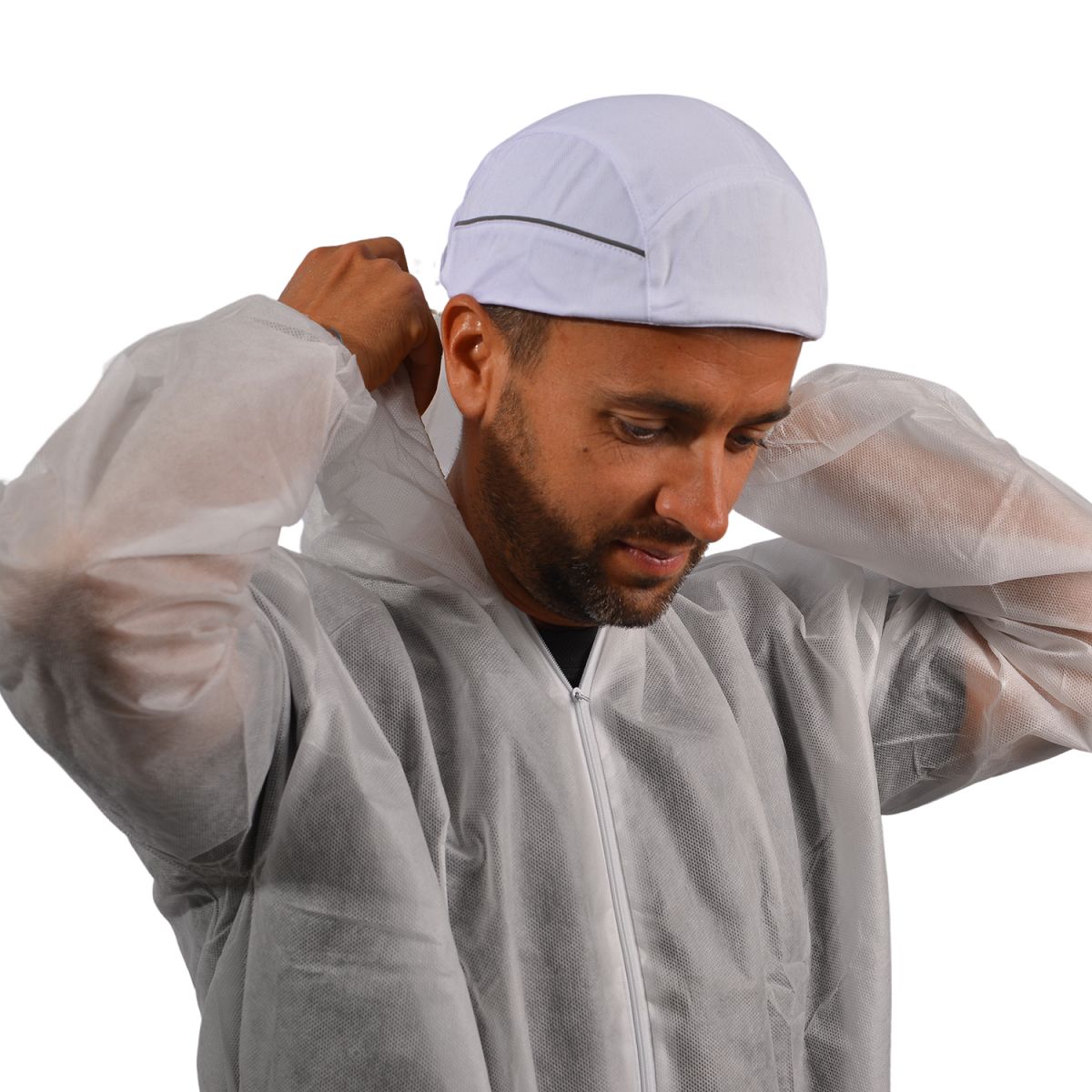 SURFLEX White Bump Cap 100% Polyester