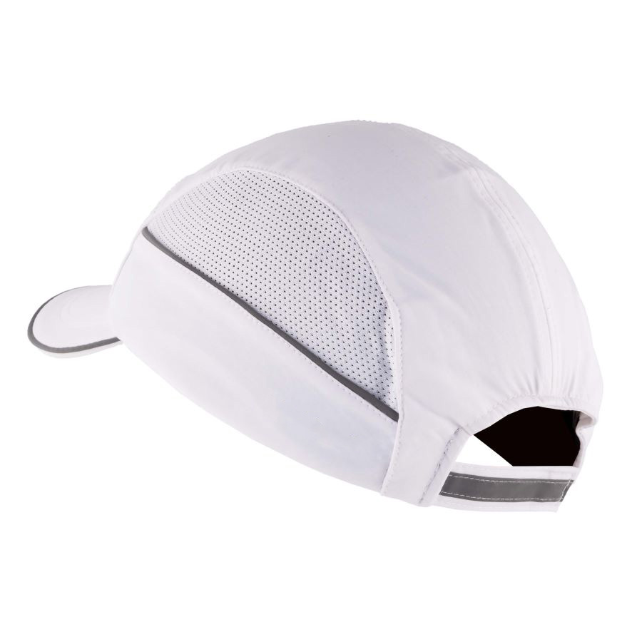 allc00v05 SURFLEX White Standard Bump Cap 100% Polyester