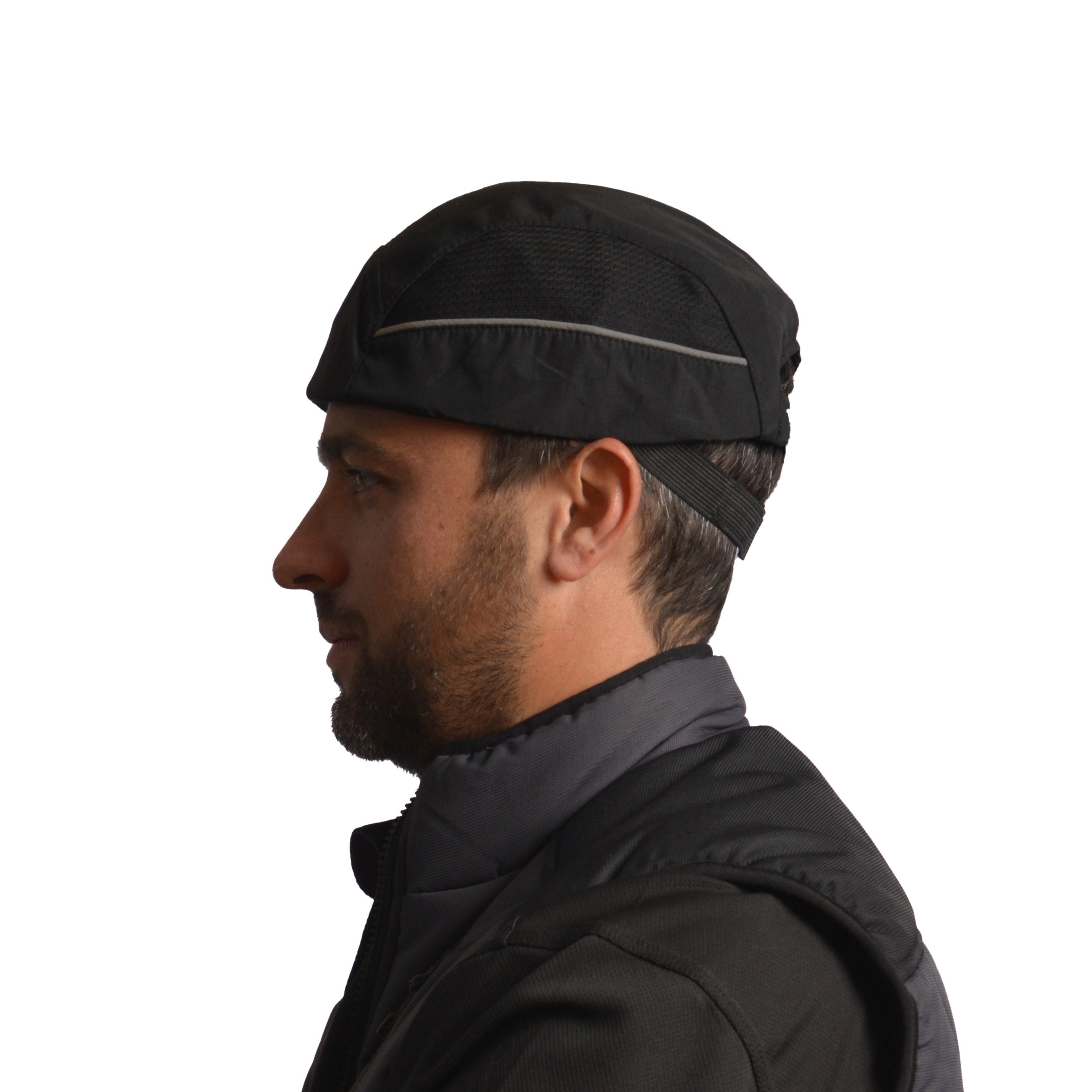 allc01v00 SURFLEX Black Bump Cap 100% Polyester