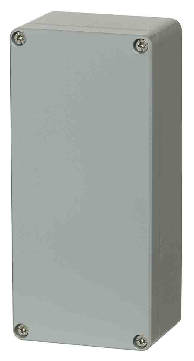 Fibox EURONORD Series Silver Grey Aluminium Enclosure, IP68, IP66, IP67, IK08 56.5 mm, 177 mm, 82 mm