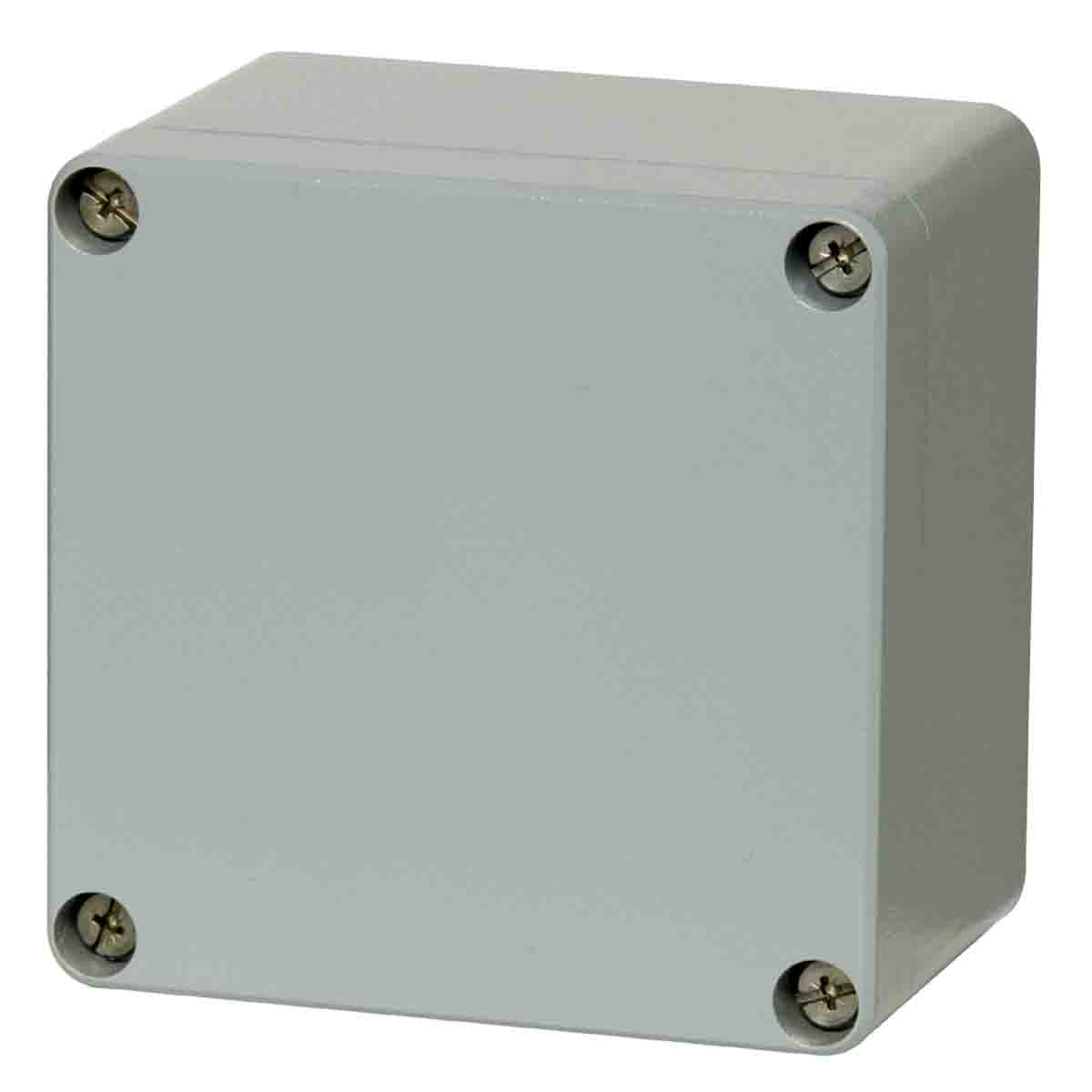 Fibox EURONORD Series Silver Grey Aluminium Enclosure, IP68, IP67, IP66, IK08 81 mm, 125 mm, 124 mm