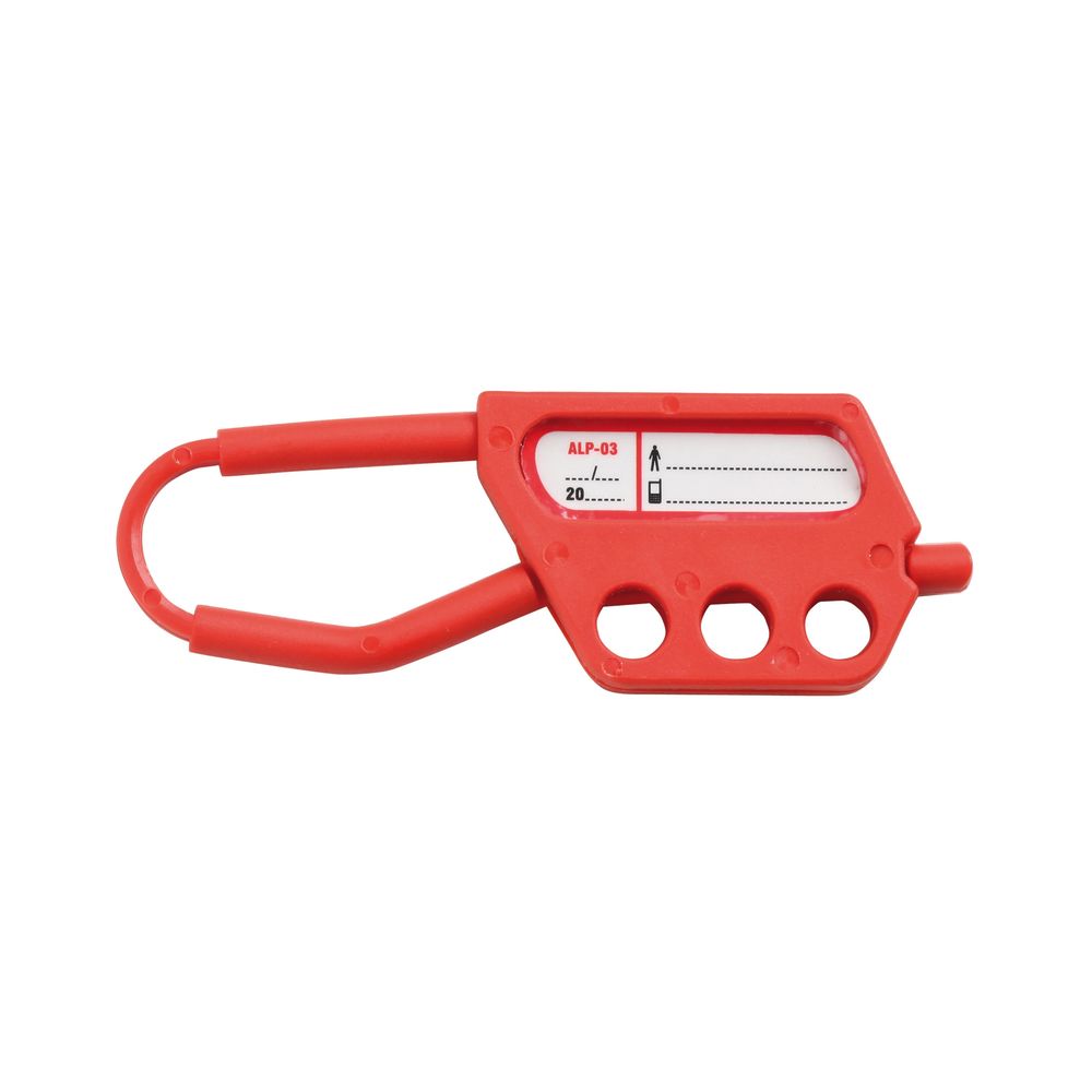 Catu Red 3-Lock Lockout Hasp Plastic Lockout Hasp, 6 mm