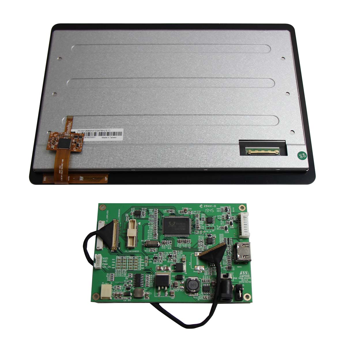 Ampire AM-1280800N3TZQW-T95H LCD Module Touch Screen, 10.1 in, 1280 x 800 pixel