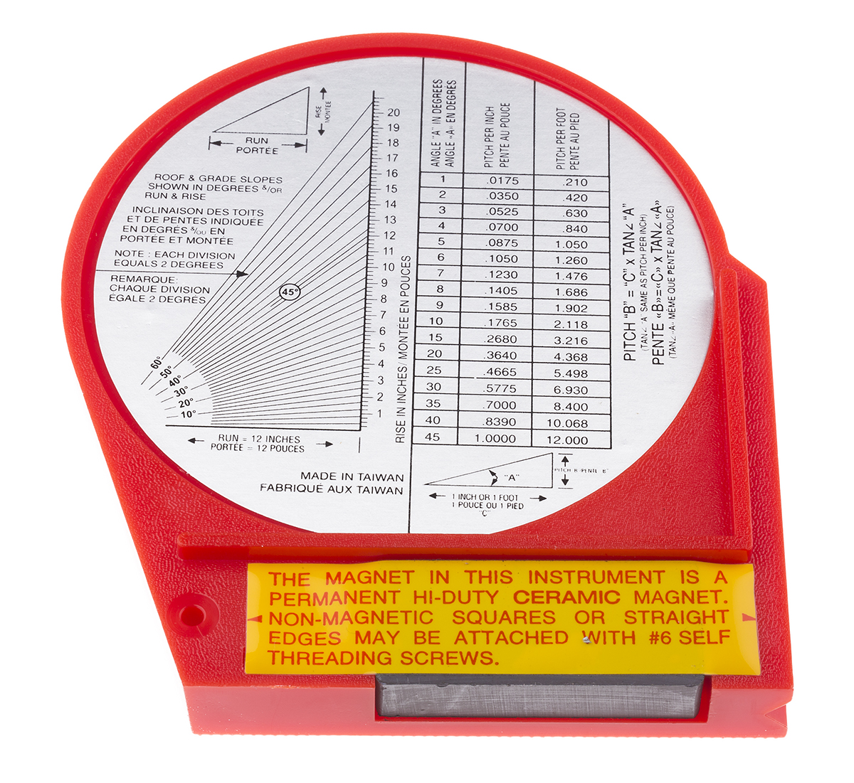 am-2 LS Starrett Imperial Protractor