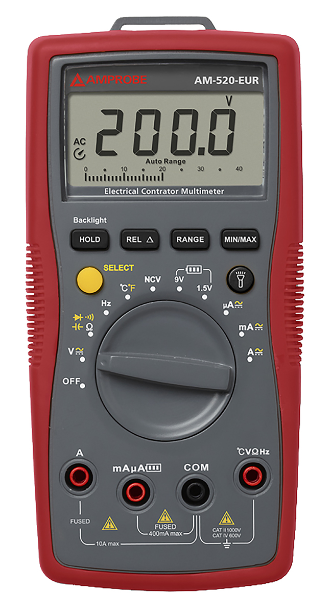 Amprobe Digital Digital Multimeter, RSCAL Calibrated