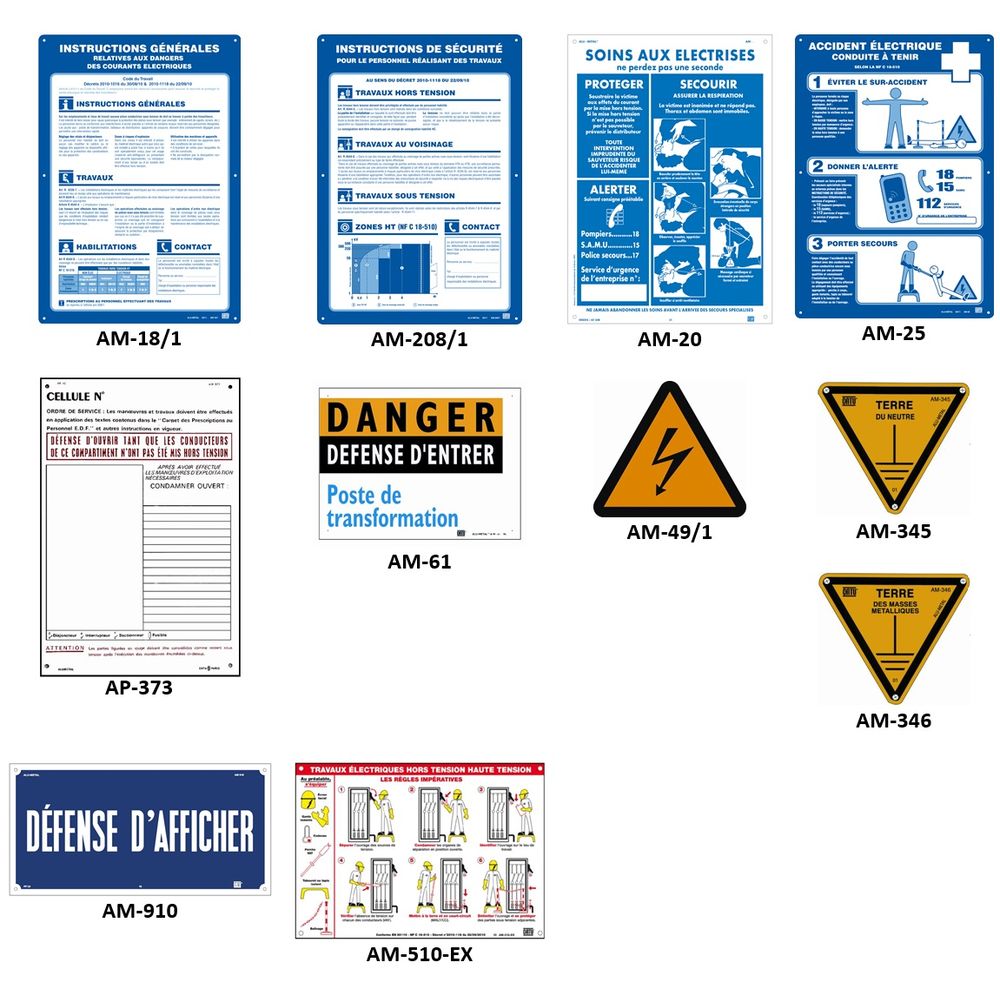 Catu Area Signage Kit (French)