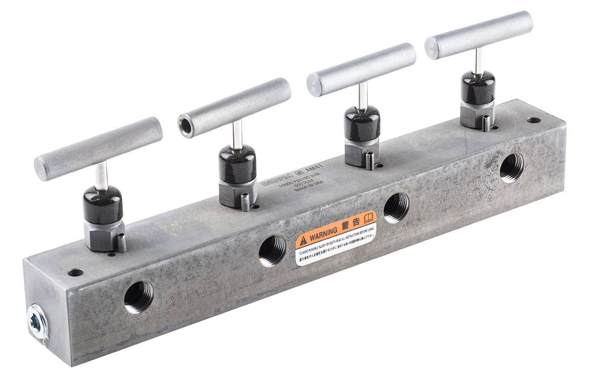 Enerpac Hydraulic Manifold AM41, 7 stations