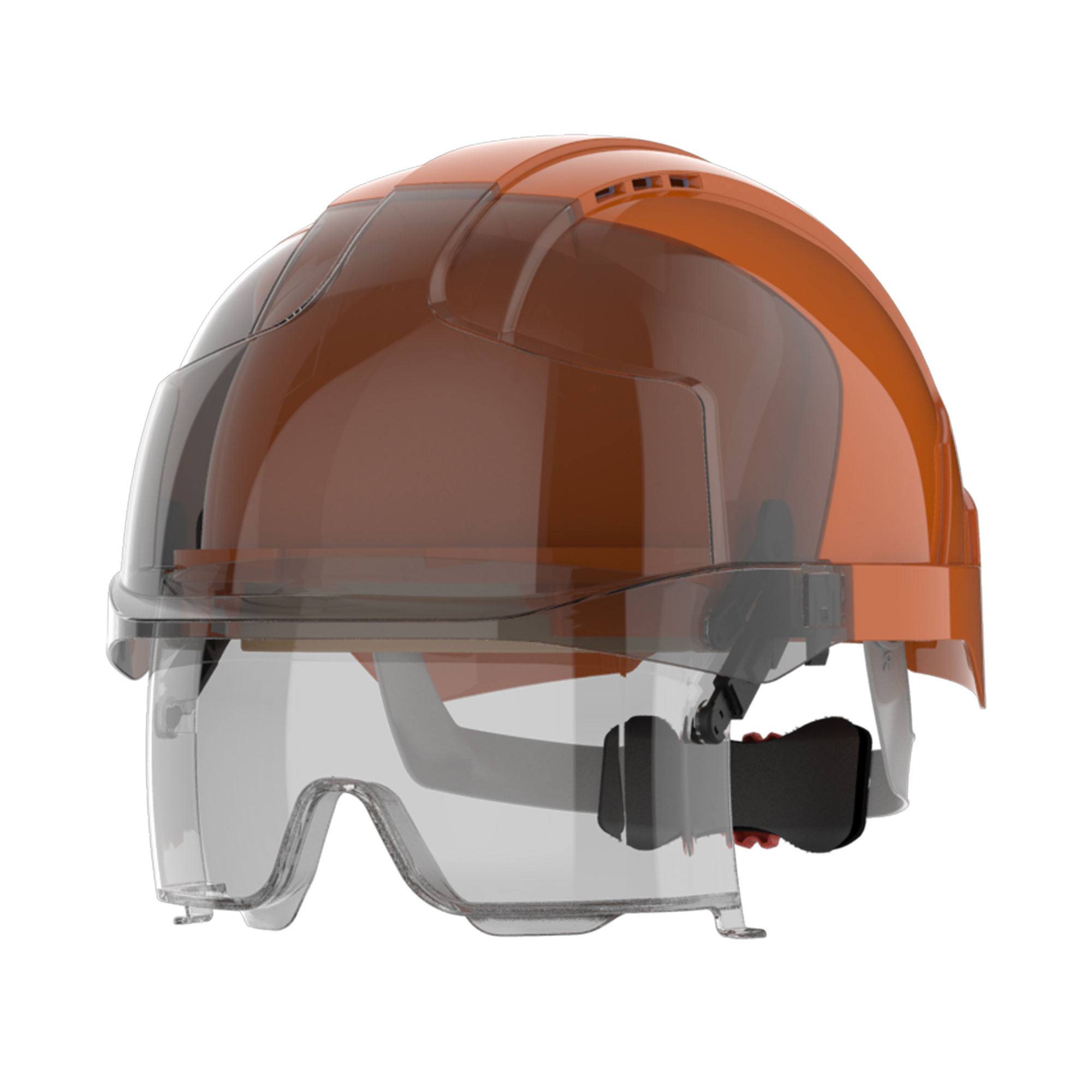 JSP EVOVISTAlens Orange Safety Helmet Ventilated Adjustable