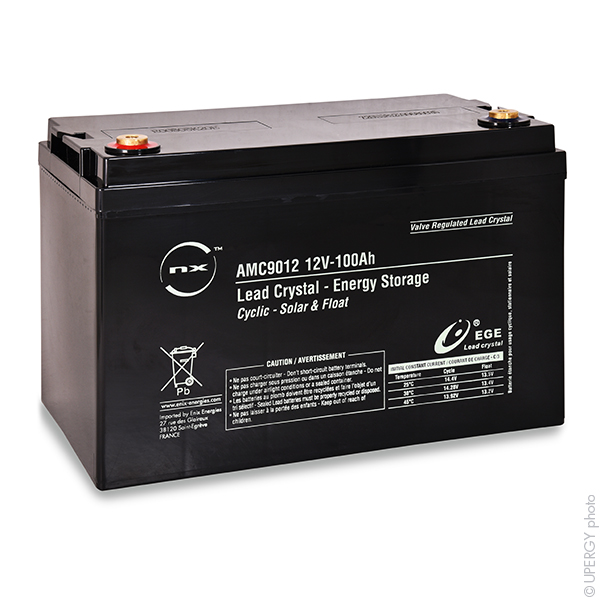 ENIX Energies 12 V, Standard Sealed Lead Acid Battery, 100 Ah, 172mm x 220 mm