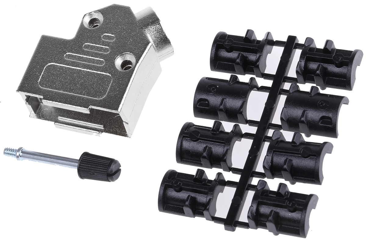 ASSMANN WSW AMET Series Zinc Angled D-Sub Backshell, 9 Way Strain Relief