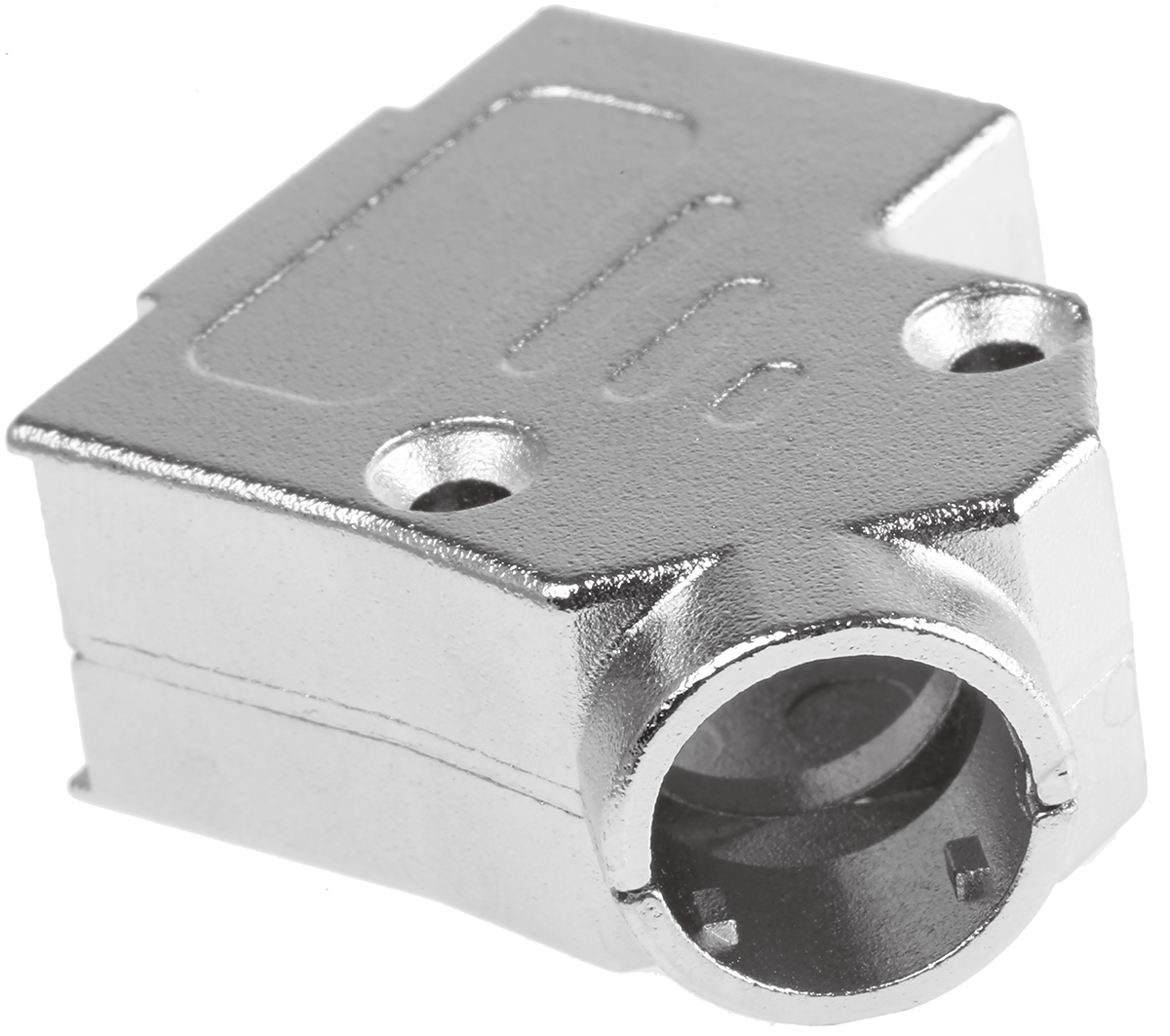 amet-09-rs-45 ASSMANN WSW AMET Series Zinc Angled D-Sub Backshell, 9 Way Strain Relief