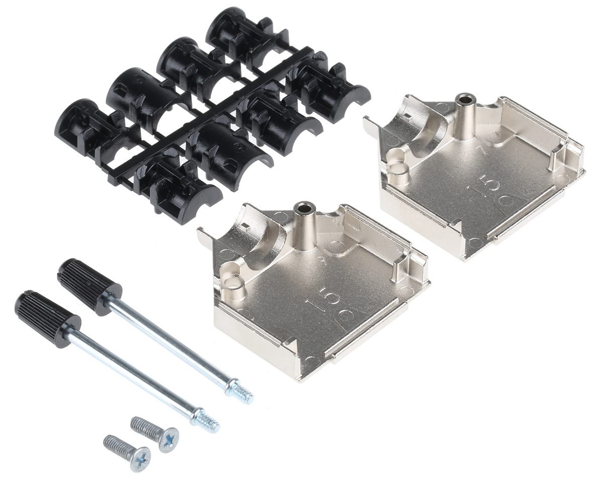 amet-15-rs ASSMANN WSW AMET Series Zinc Straight D-Sub Backshell, 15 Way Strain Relief