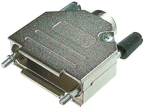 ASSMANN WSW AMET Series Zinc Straight D-Sub Backshell, 37 Way Strain Relief