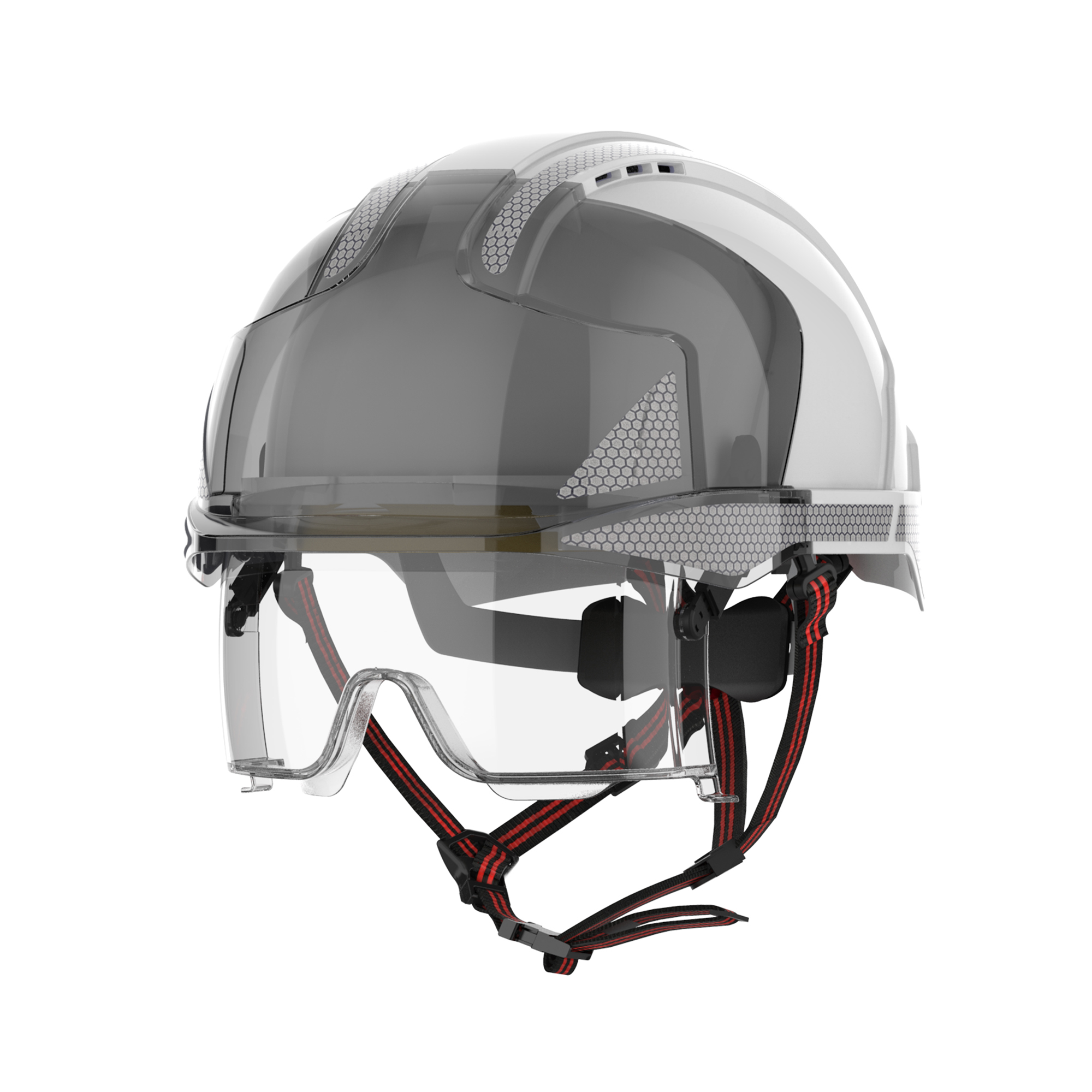 JSP EVO White Safety Helmet Chin Strap Included Ventilated Adjustable