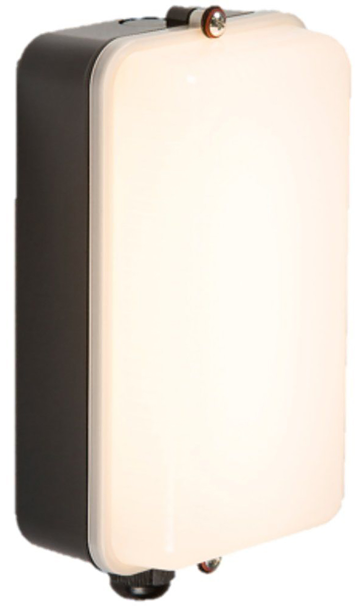 Knightsbridge Rectangular LED Bulkhead Light, 5 W, 240V ac Lamp Supplied, IP54, AMLED