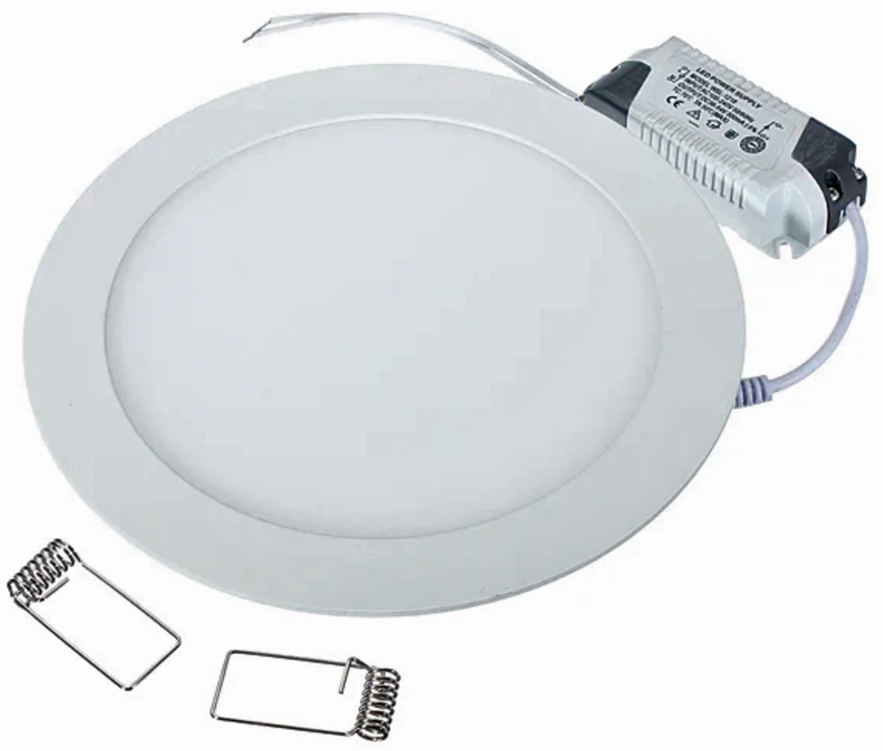 amp0044 Seeit 6 W Round LED Panel Light, Warm White, 3000K, L 120 mm W 12mm