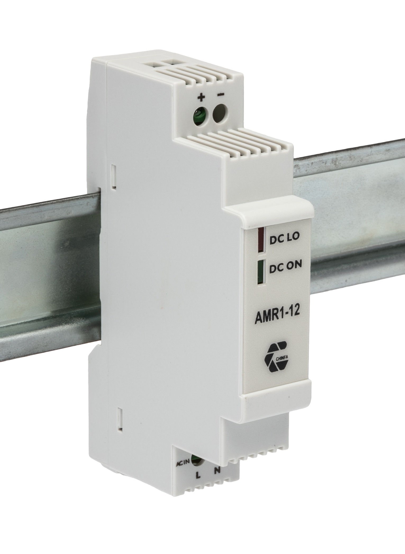 Chinfa AMR1 Switched Mode DIN Rail Power Supply 264V ac AC Input 12V dc, 830 mA Output DC 10 W