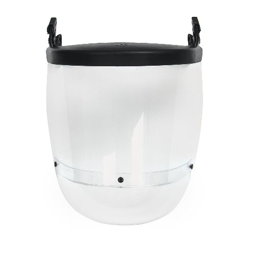 JSP Clear Polycarbonate Visor with Brow, Chin Guard, Resistant To Liquid Resistant, Flying Particles