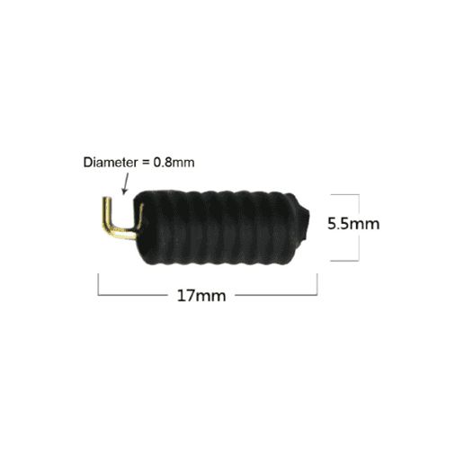 RF Solutions ANT-8COIL17 Spring Coil Antenna Omni-Directional Telemetry Antenna, ISM Band