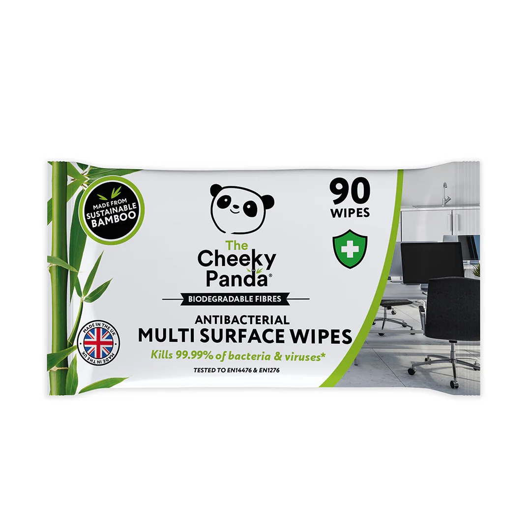 The Cheeky Panda Ltd ANTIBWX6-GBR Wet Anti-Bacterial, Box of, 165 x 230 mm 90 Per Pack