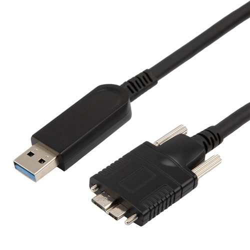 L-Com USB Cable, Male USB to Male, USB 3.2 USB B, Black, 5 m
