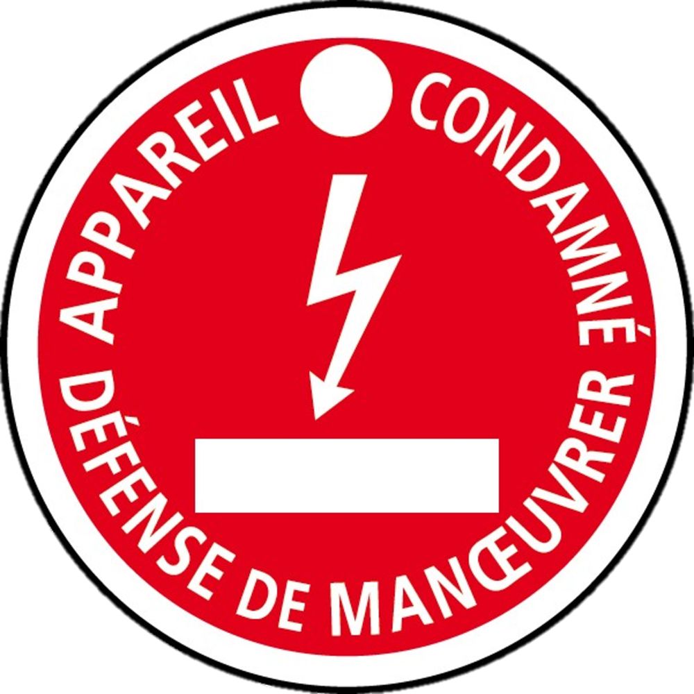 Catu Hazard Warning Sign (French)