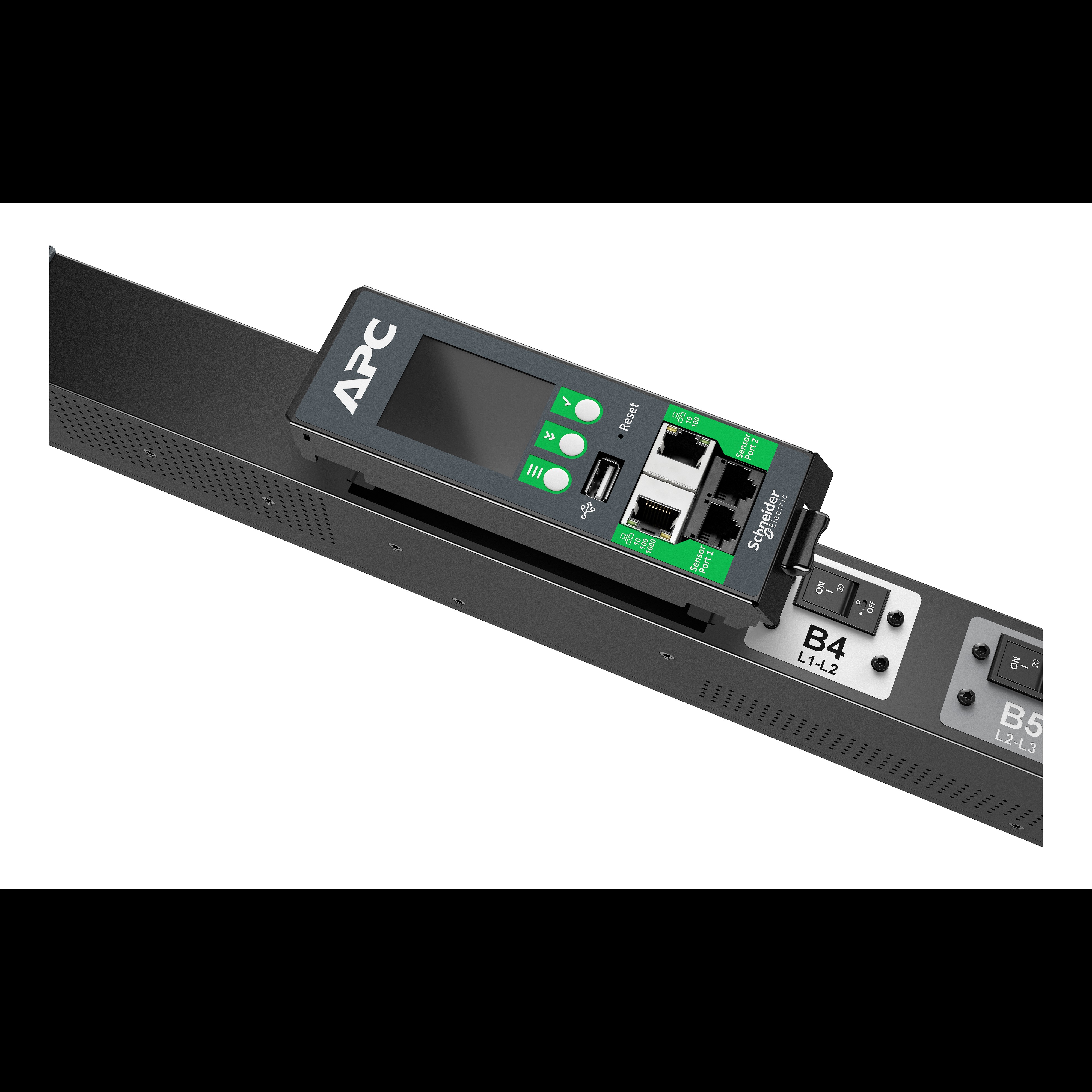 apdu10350sw APC 48 Gang Socket Bar, 1.8m Cable, 24A, 230V
