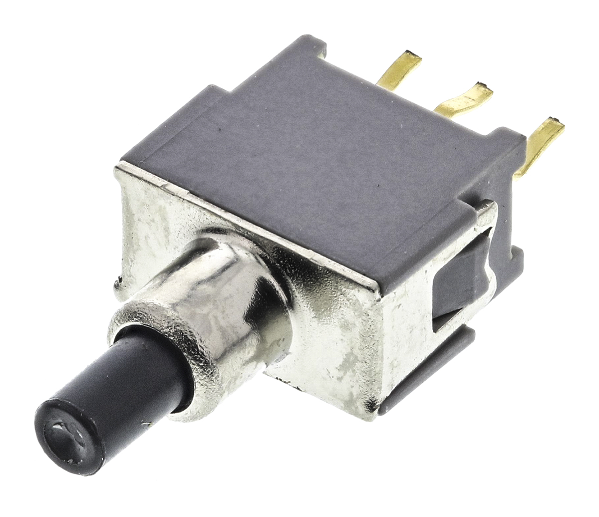 ape-1-f KNITTER-SWITCH Push Button Switch, Momentary, PCB, 6.2 mm Cutout, SPDT, IP67, 48 V dc 250 V ac