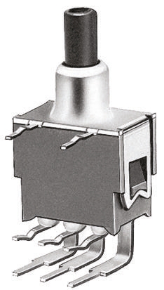 KNITTER-SWITCH APE Series Miniature Push Button Switch, Momentary, PCB, DPDT, IP40, IP67, 48 V dc 250 V ac