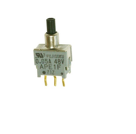Nidec Components APE Series Push Button Switch, On-On, PCB, DPDT