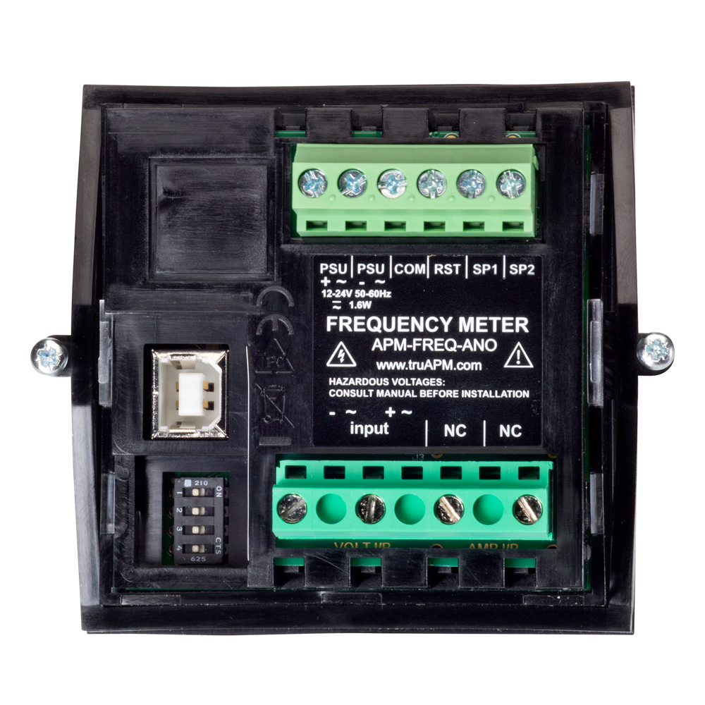 apm-freq-ano Trumeter APM LCD Digital Panel Multifunction Meter for Frequency,  68 mm  x 68 mm