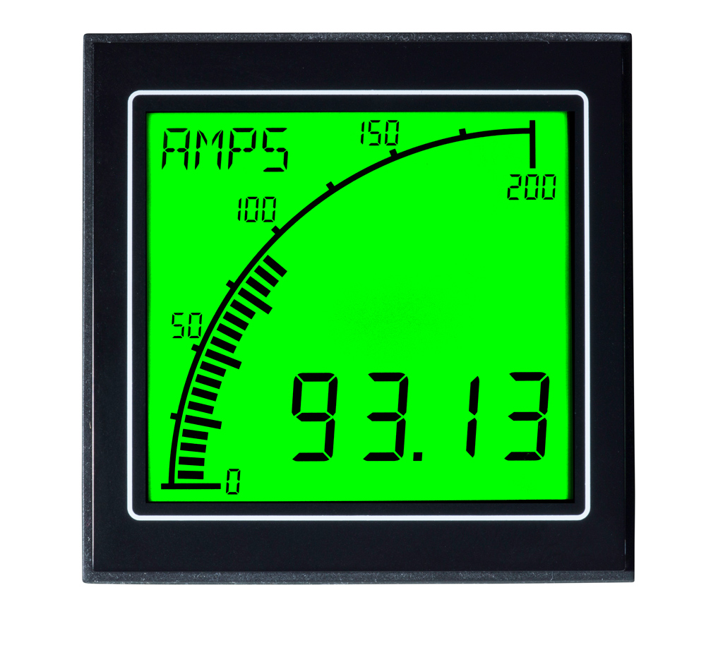 apm-m1-apo Trumeter APM LCD Digital Panel Multifunction Meter for Current, Frequency, Voltage,  68 mm  x 68 mm