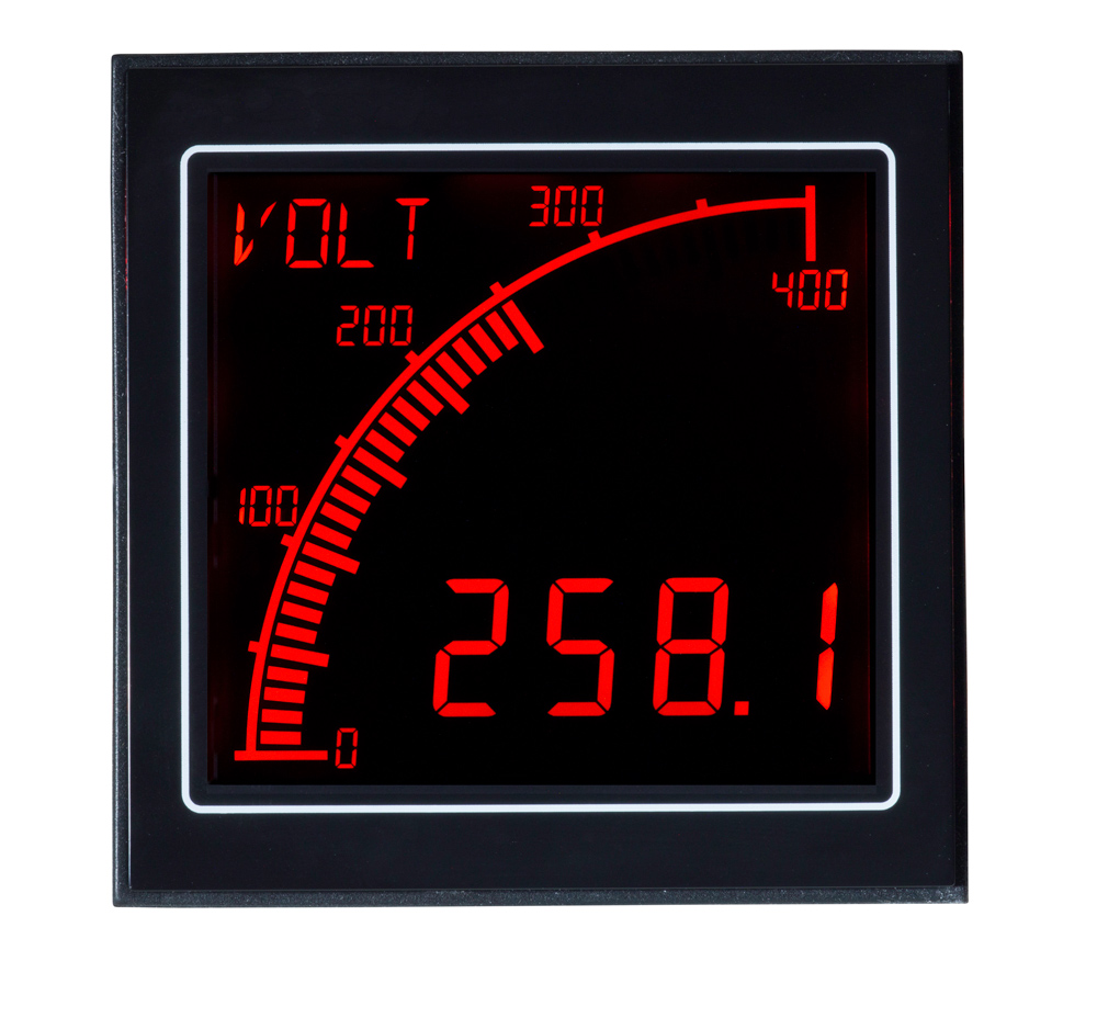 apm-m2-ano Trumeter APM LCD Digital Panel Multifunction Meter for MPS, Frequency, Voltage,  68 mm  x 68 mm