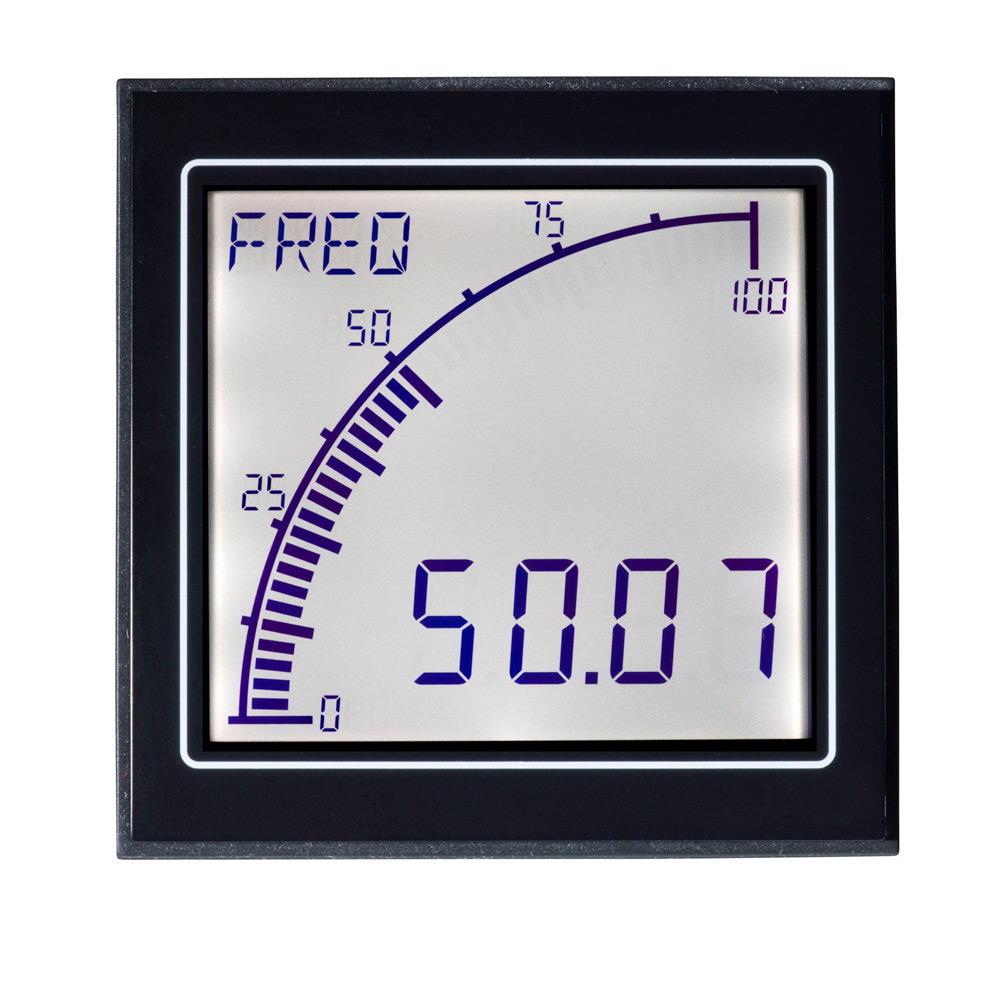 apm-m2-apo Trumeter APM LCD Digital Panel Multifunction Meter for Frequency, Voltage, MPS,  68 mm  x 68 mm