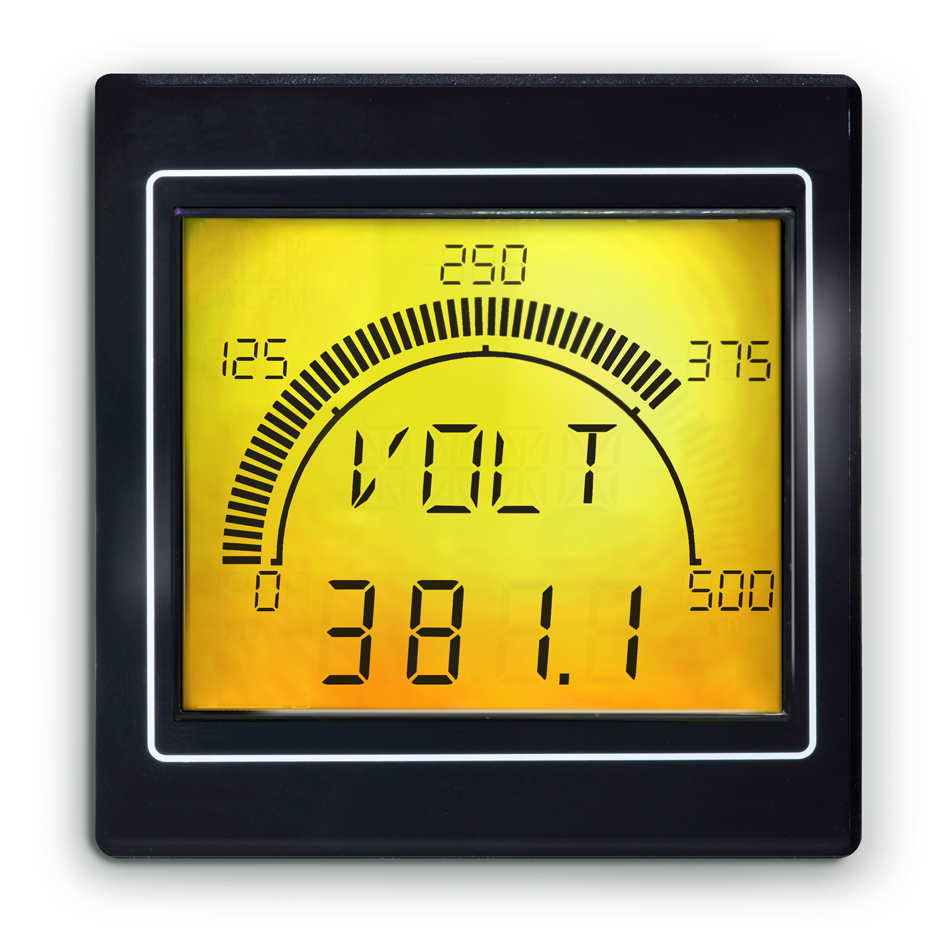 apm-max-m21-pu-4b Trumeter APM-MAX LCD Digital Panel Multifunction Meter for Current, Frequency, Power, Voltage,  68 mm  x 68 mm