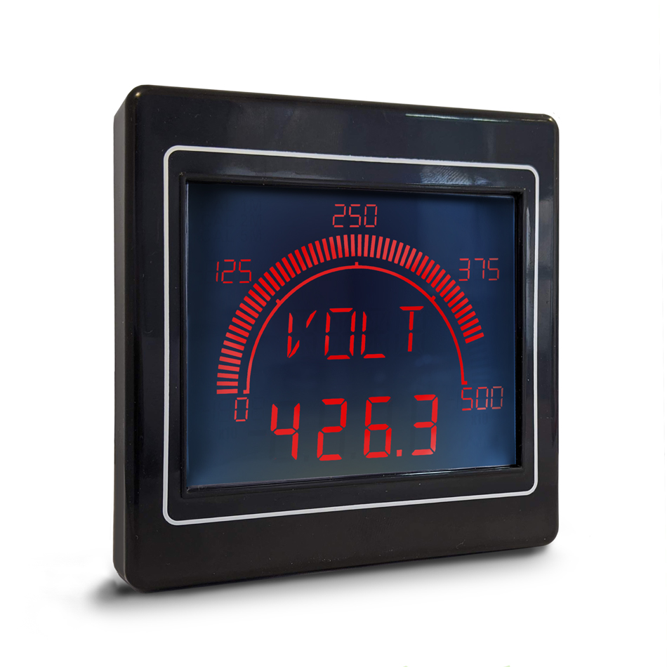apm-max-m23-nl-4b Trumeter APM LCD Multi-Function Panel Meters for Frequency, Power, Current, Voltage,  68 mm  x 68 mm