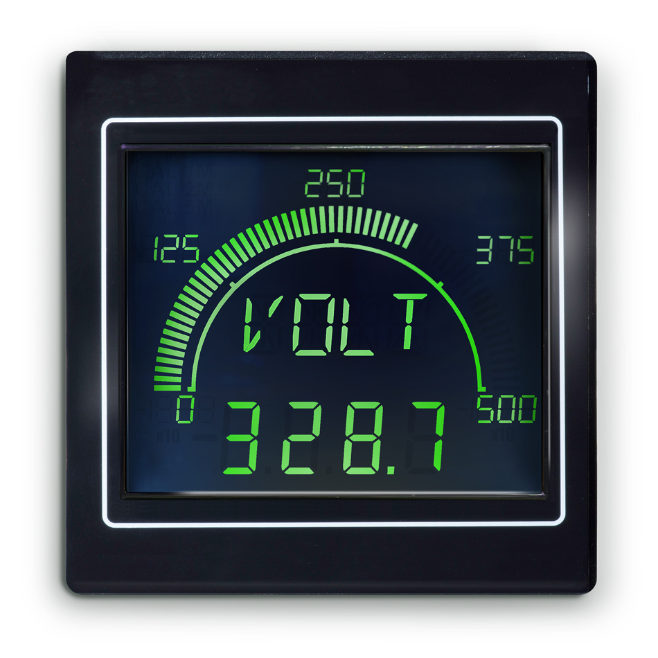 apm-max-m23-nu-4b Trumeter APM-MAX LCD Digital Panel Multifunction Meter for Process Meter or a Shunt Meter,  68 mm  x 68 mm