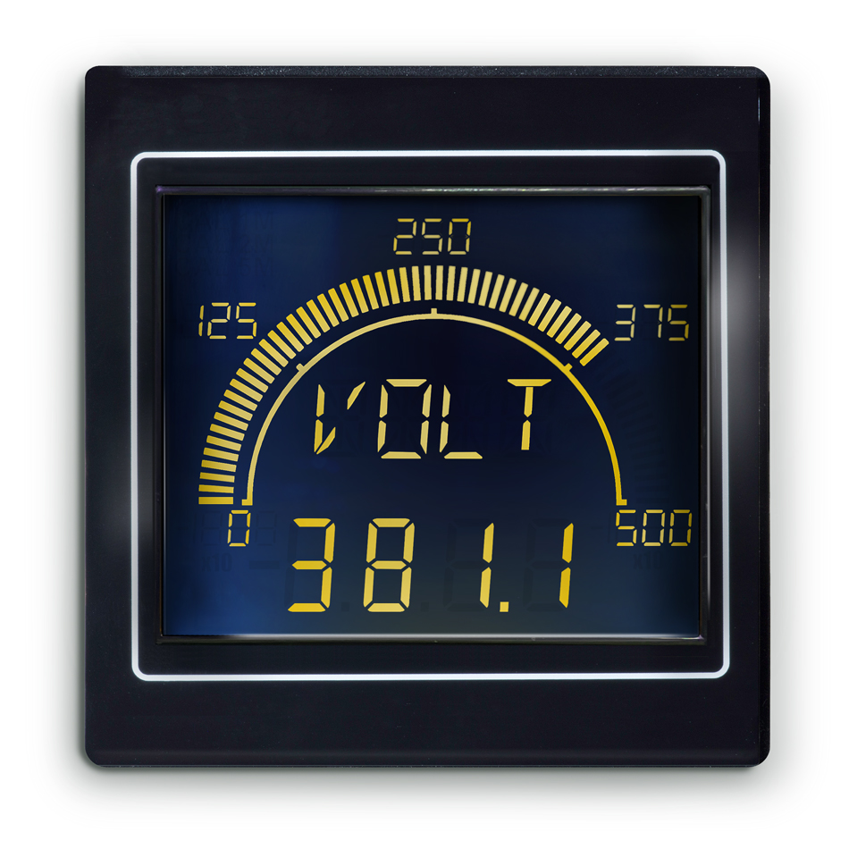 apm-max-m23-nu-4b Trumeter APM-MAX LCD Digital Panel Multifunction Meter for Process Meter or a Shunt Meter,  68 mm  x 68 mm