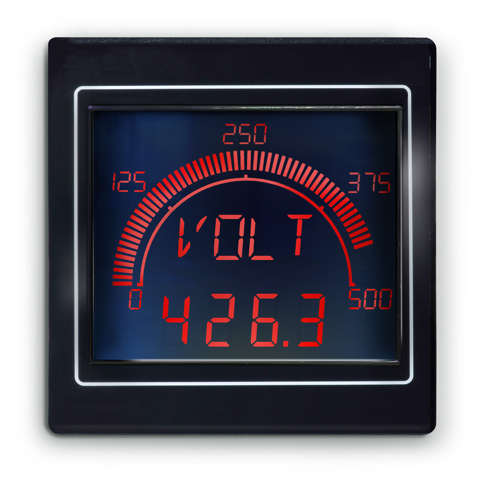 apm-max-m23-nu-4b Trumeter APM-MAX LCD Digital Panel Multifunction Meter for Process Meter or a Shunt Meter,  68 mm  x 68 mm