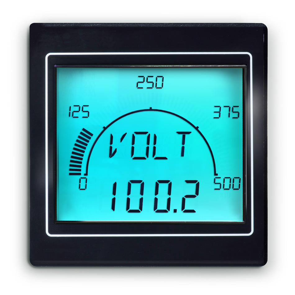 apm-max-m23-pu-4b Trumeter APM-MAX M21 and M23 LCD Digital Panel Multifunction Meter for Process Meter or a Shunt Meter,  68 mm  x 68 mm