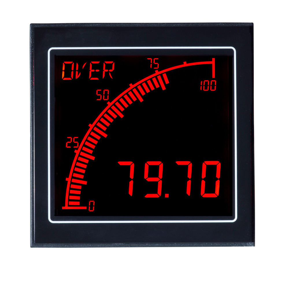 apm-proc-ano Trumeter APM LCD Digital Panel Multifunction Meter for Voltage, Current,  68 mm  x 68 mm