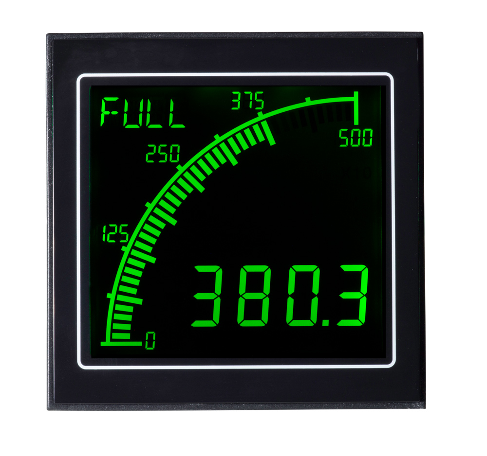 apm-proc-apo Trumeter APM LCD Digital Panel Multifunction Meter for Current, Voltage,  68 mm  x 68 mm