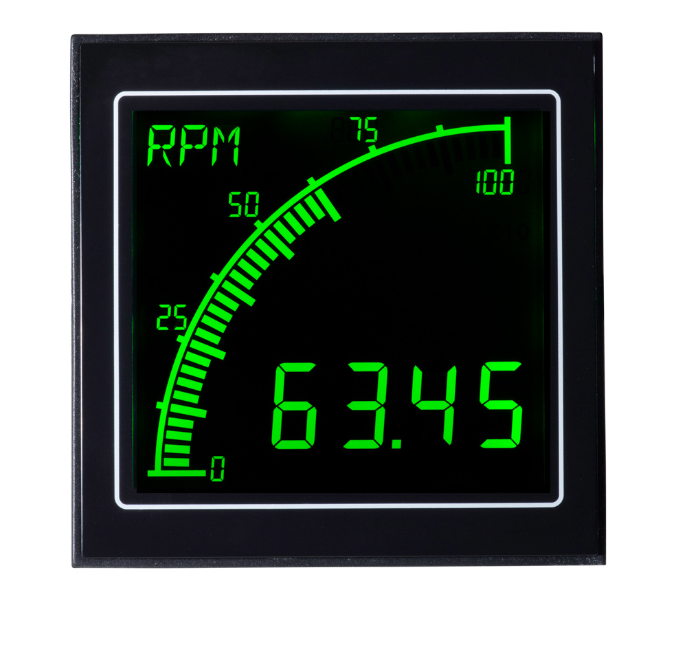apm-proc-apo Trumeter APM LCD Digital Panel Multifunction Meter for Current, Voltage,  68 mm  x 68 mm