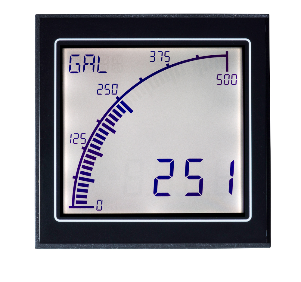 apm-rate-apo Trumeter APM LCD Digital Panel Multifunction Meter for Speed, Flow, Rate,  68 mm  x 68 mm