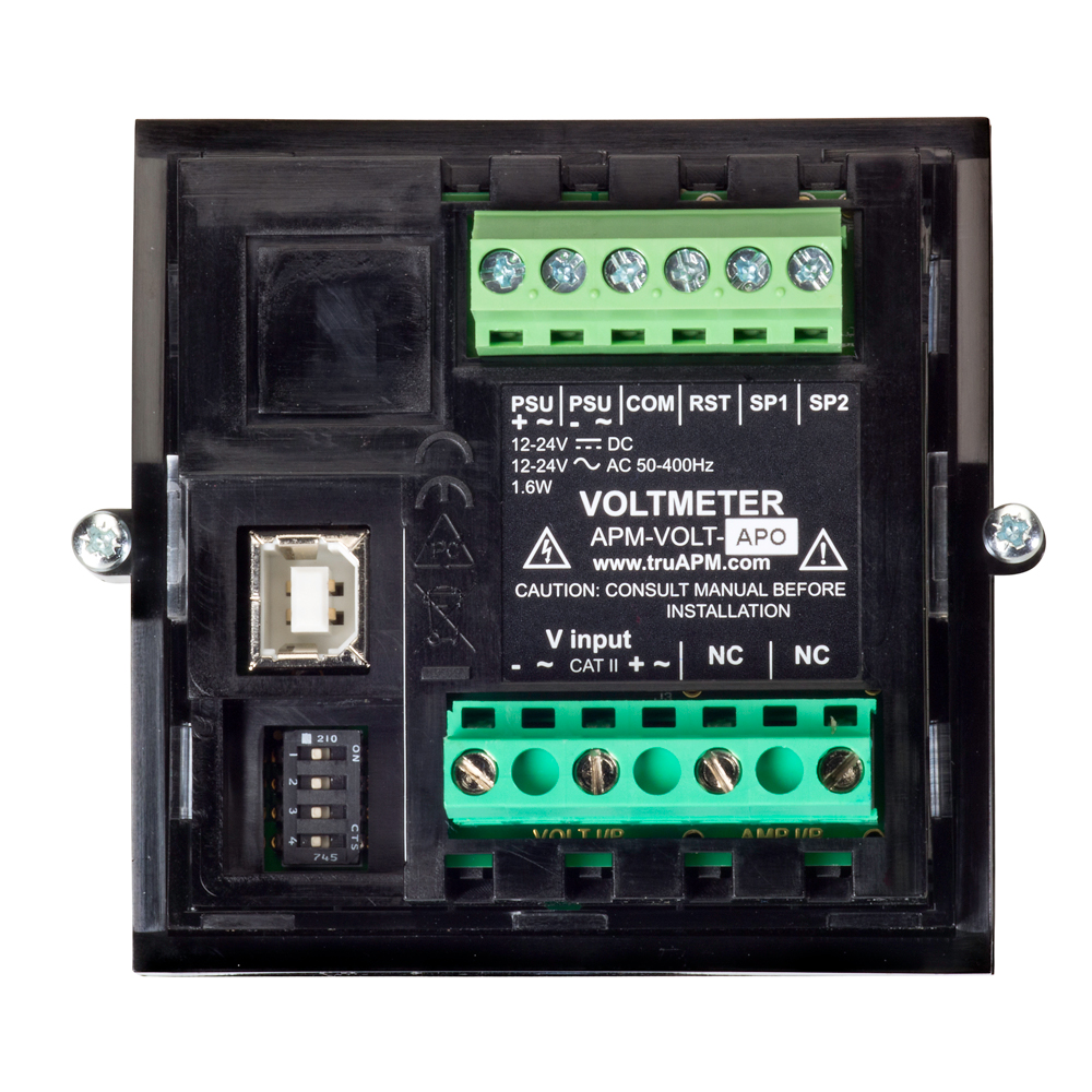 apm-volt-apo Trumeter APM Series Digital Voltmeter AC/DC, LCD Display 4-Digits 1 %, 68 mm, 68 mm
