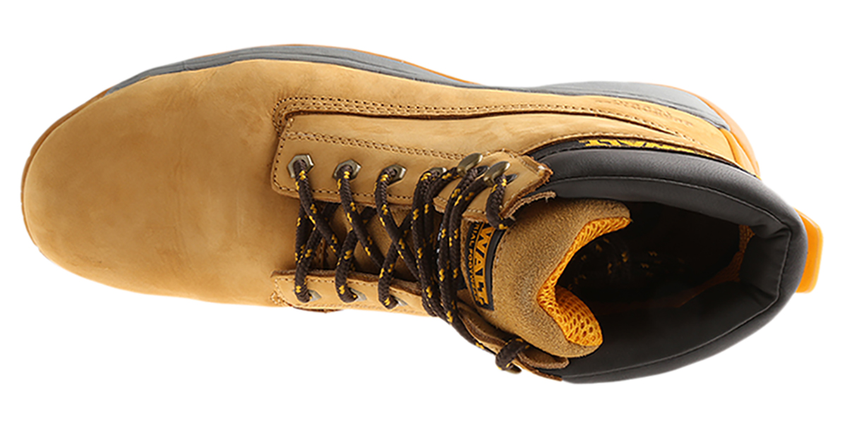 apprentice-size-10 DeWALT Apprentice Honey Steel Toe Capped Men's Safety Boots 10, EU 44 EN 345 SB, EN ISO 20345:2011