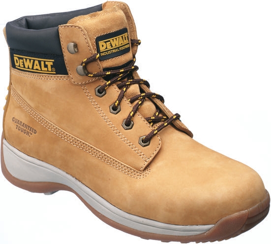 DeWALT Apprentice Honey Steel Toe Capped Men's Safety Boots 11, EU 45 EN 345 SB, EN ISO 20345:2011